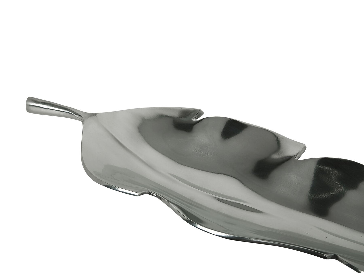 Plato decorativo plateado 49 cm