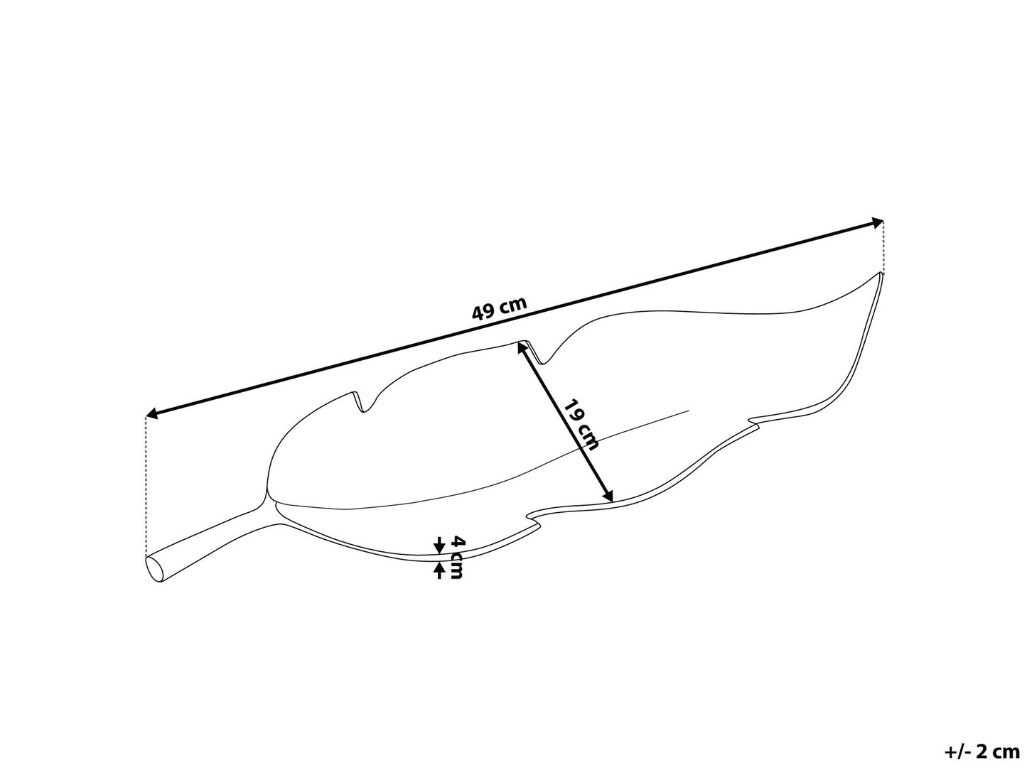 Plato decorativo plateado 49 cm