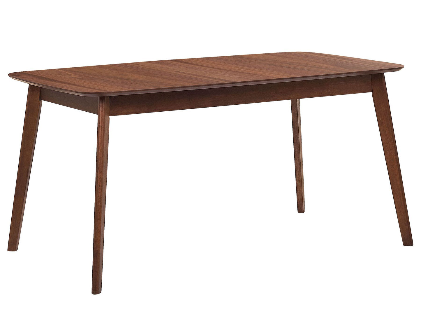 Mesa de comedor madera oscura 150 x 90 cm