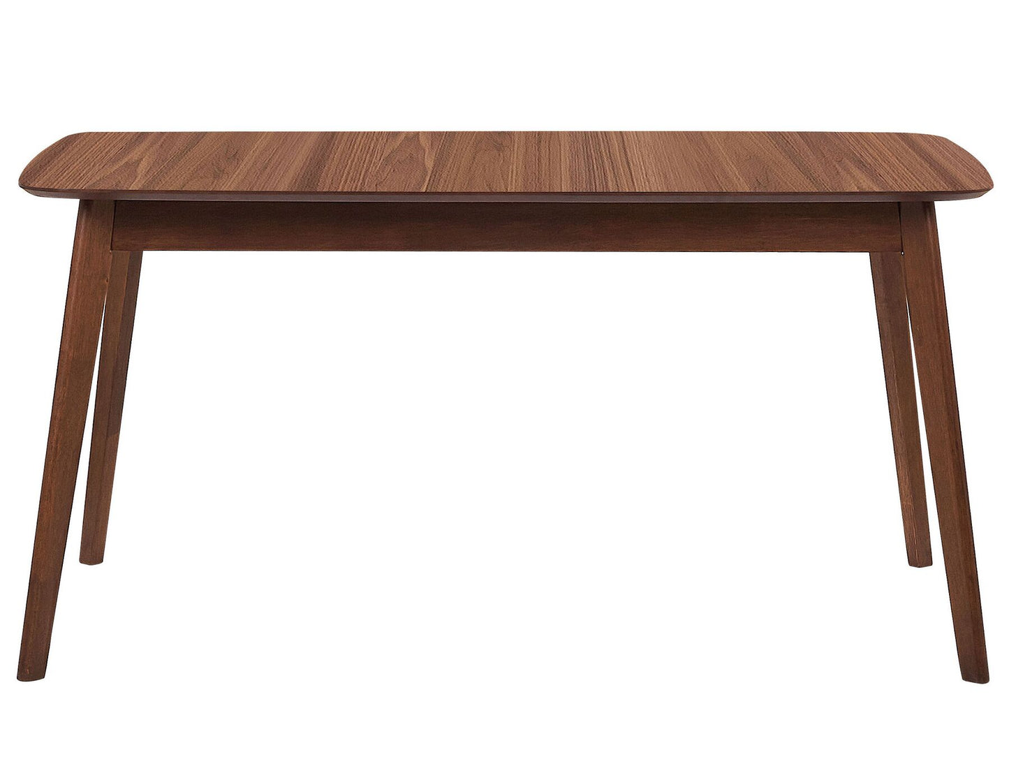Mesa de comedor madera oscura 150 x 90 cm