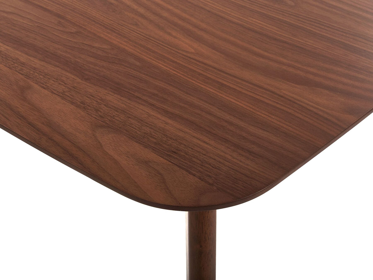 Mesa de comedor madera oscura 150 x 90 cm