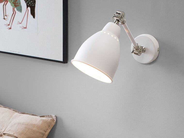 Conjunto de 2 lámparas de pared blanco
