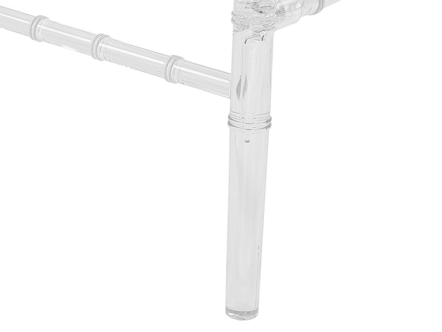 Conjunto de 2 sillas de comedor transparente