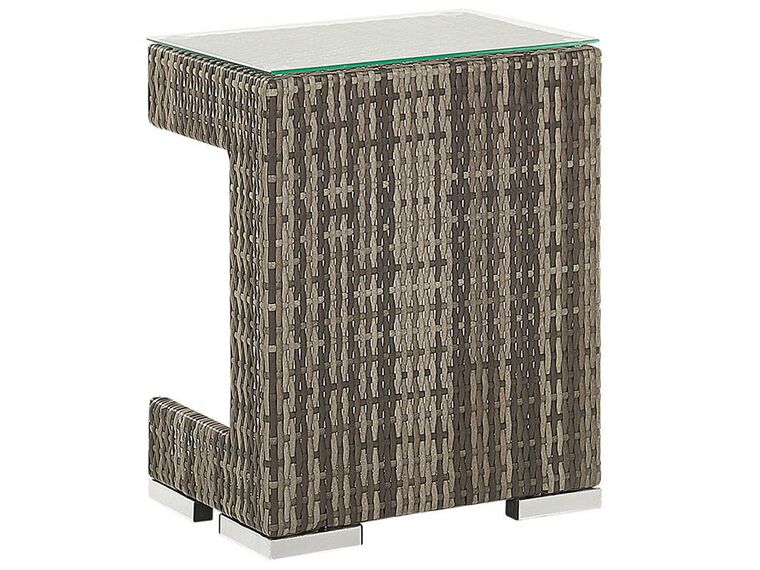 Conjunto de jardín 6 plazas modular gris