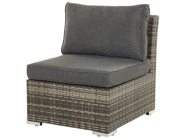 Conjunto de jardín 6 plazas modular gris