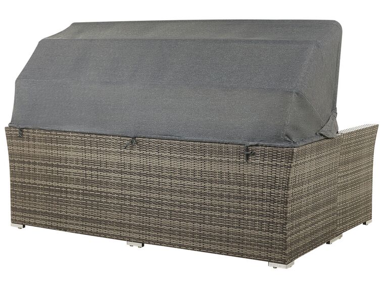 Conjunto de jardín 6 plazas modular gris