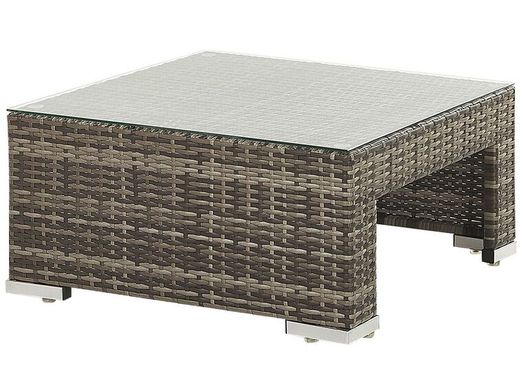Conjunto de jardín 6 plazas modular gris