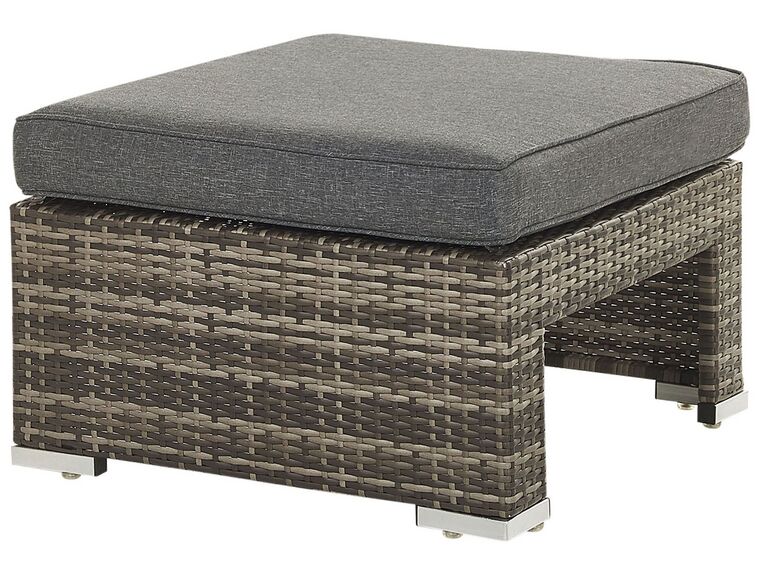 Conjunto de jardín 6 plazas modular gris