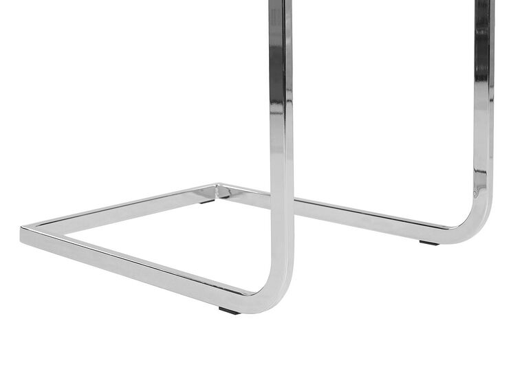 Conjunto de 2 sillas de comedor de terciopelo gris