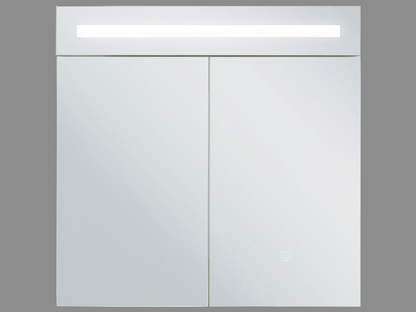 Armario de pared con espejo e iluminación LED