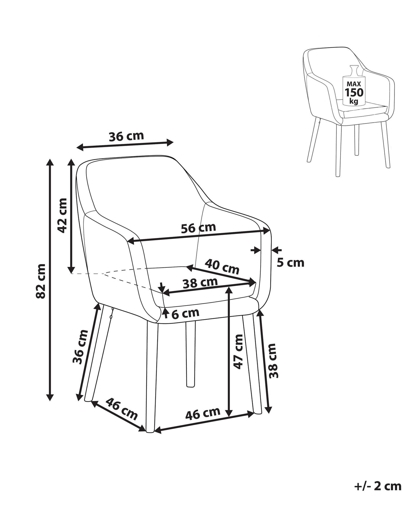 Silla de comedor de piel sintética gris/madera clara