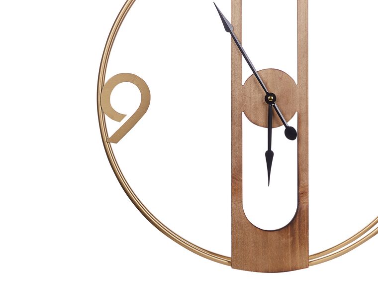 Reloj de pared madera clara