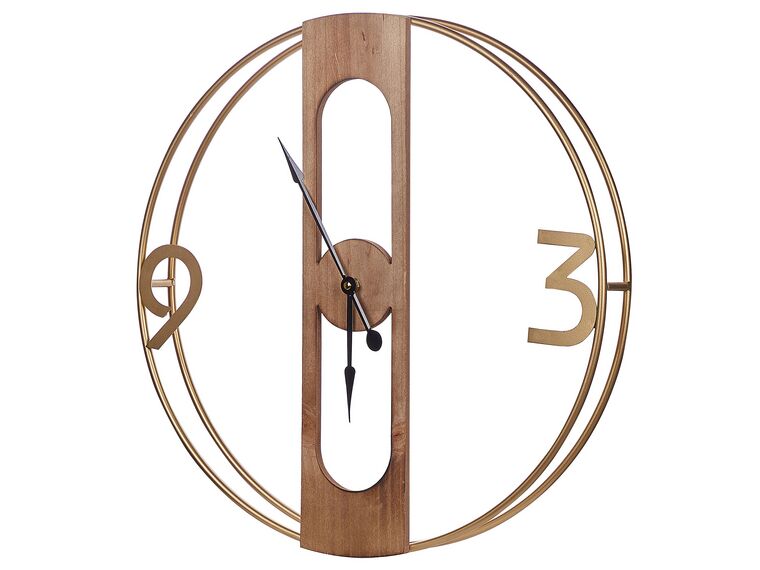 Reloj de pared madera clara
