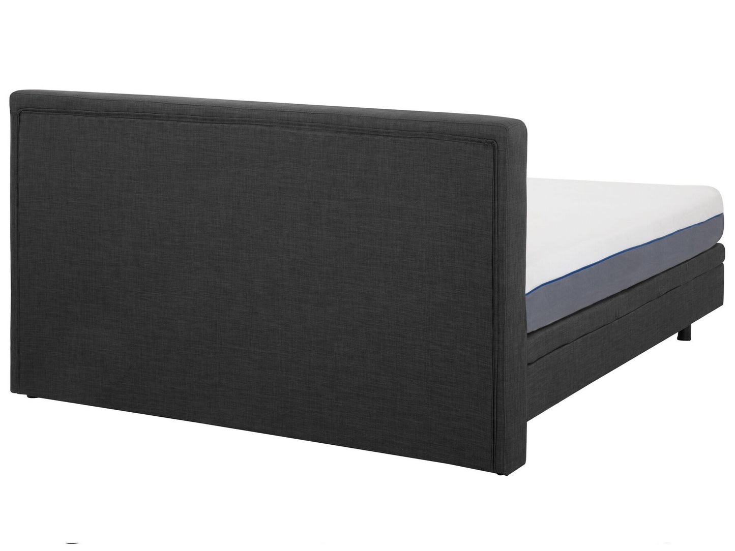 Cama articulada eléctrica de poliéster gris oscuro 160 x 200 cm