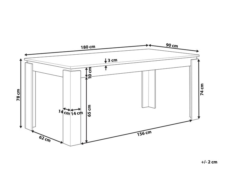 Mesa de comedor madera oscura