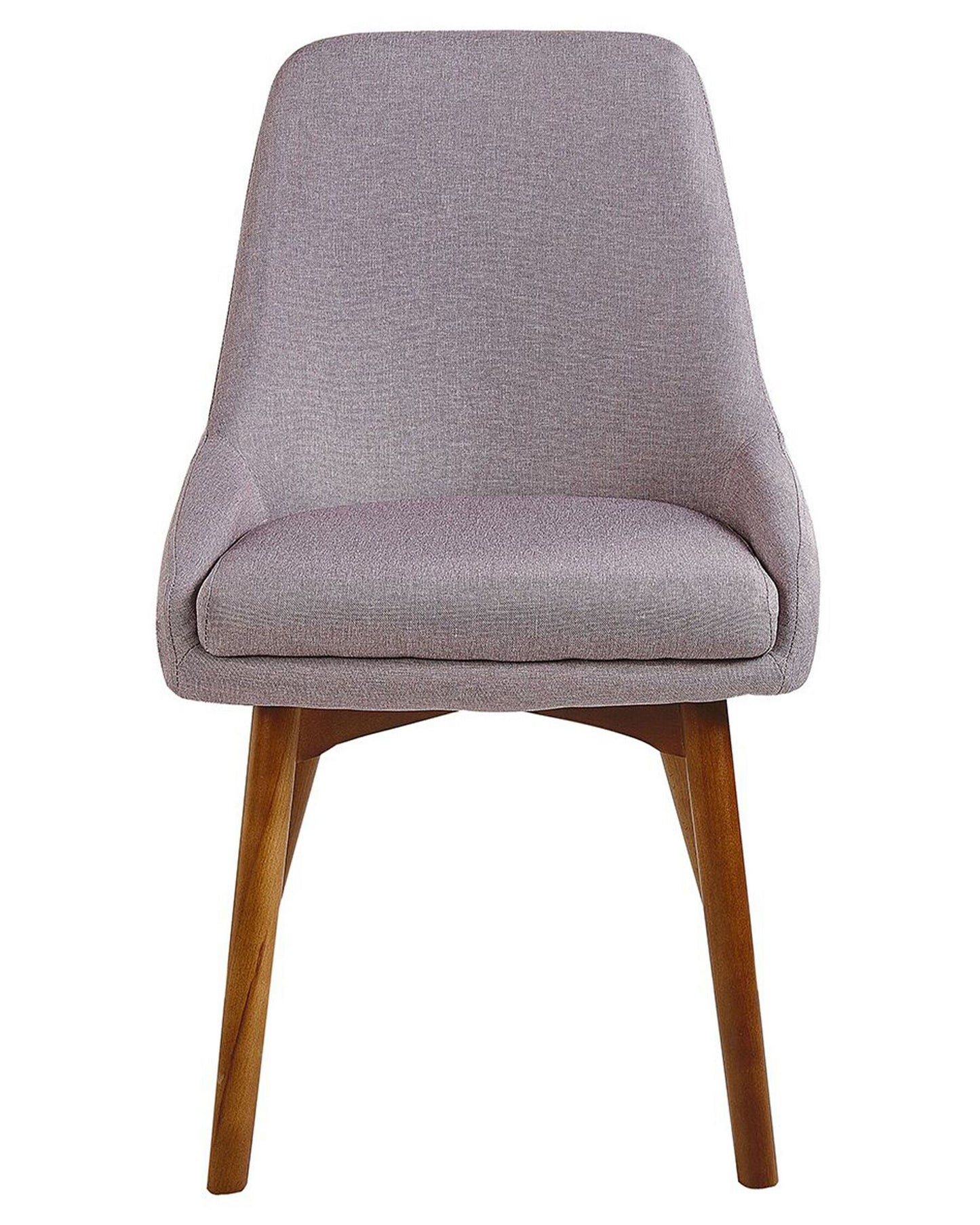 Conjunto de 2 Silla de comedor Tejido Gris pardo
