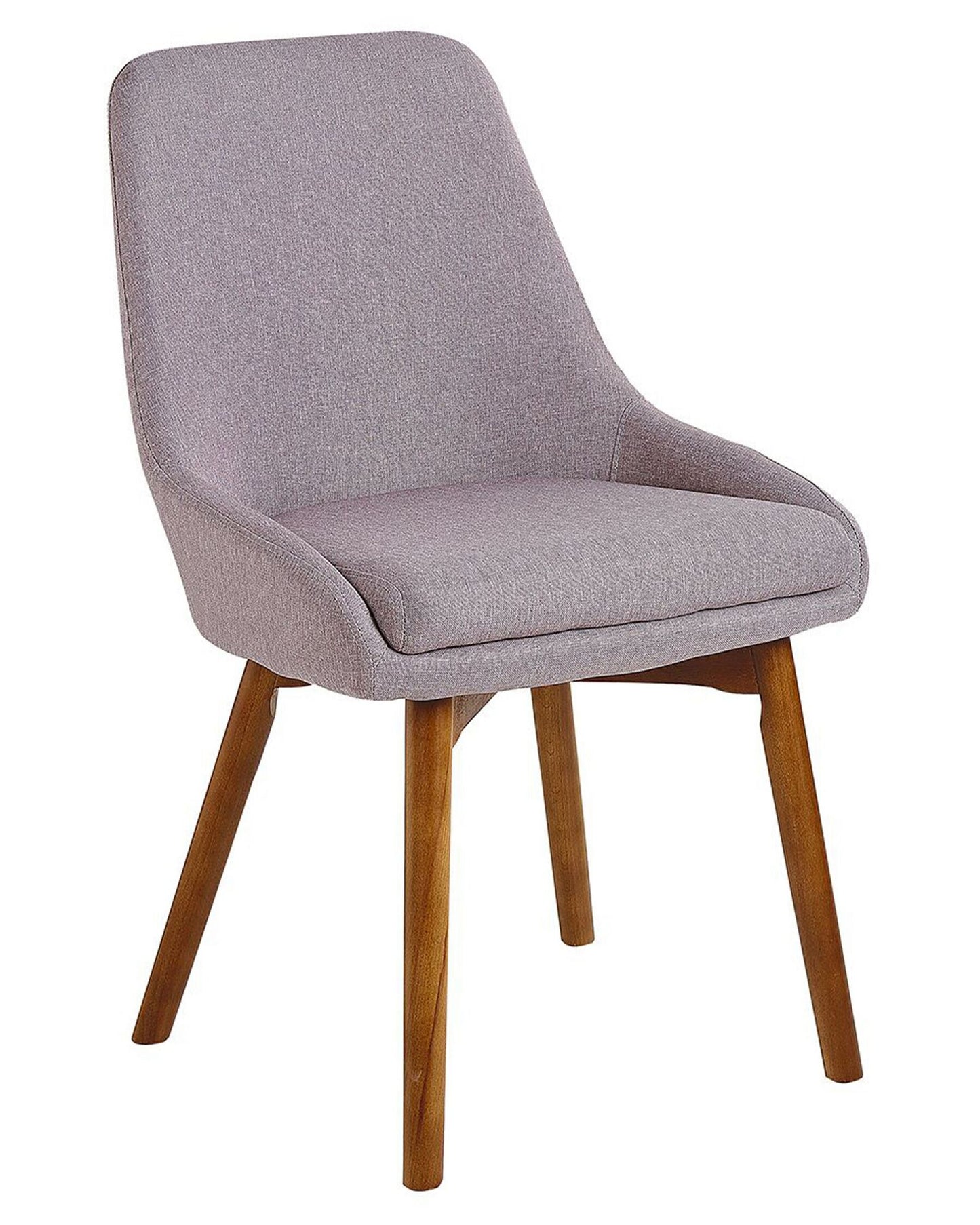 Conjunto de 2 Silla de comedor Tejido Gris pardo