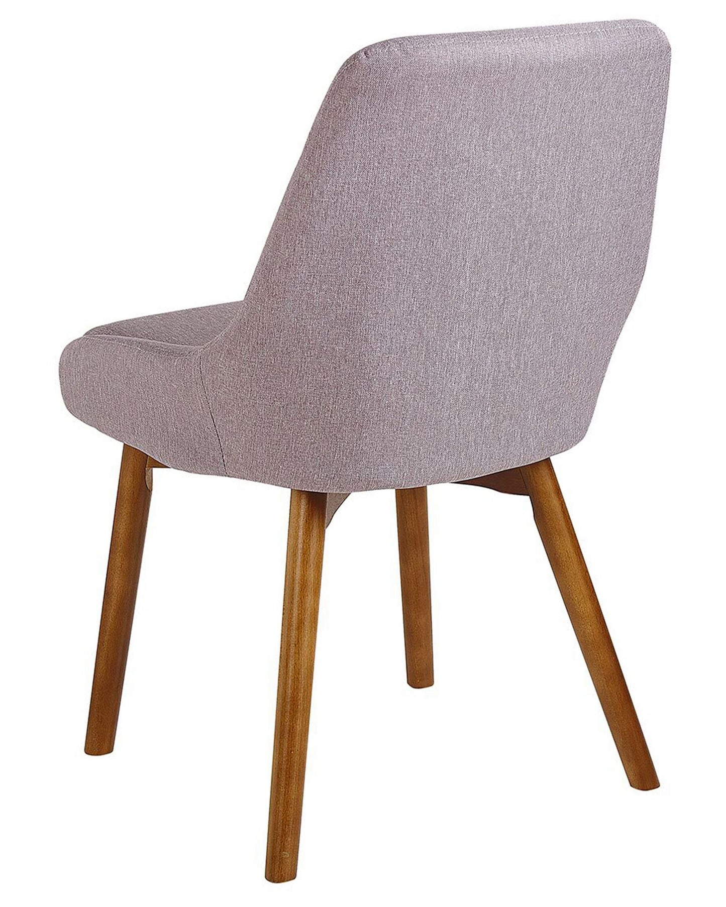 Conjunto de 2 Silla de comedor Tejido Gris pardo