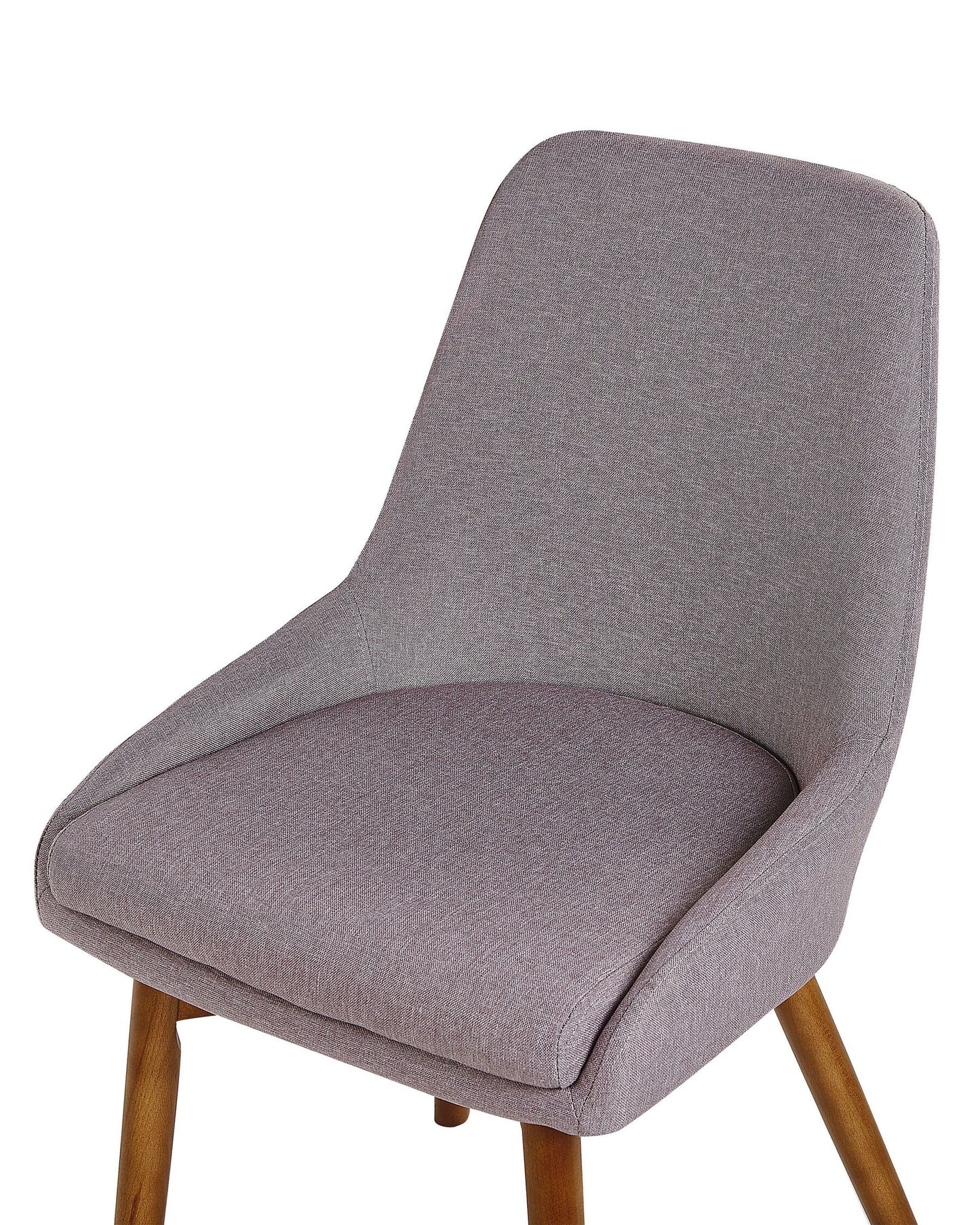 Conjunto de 2 Silla de comedor Tejido Gris pardo