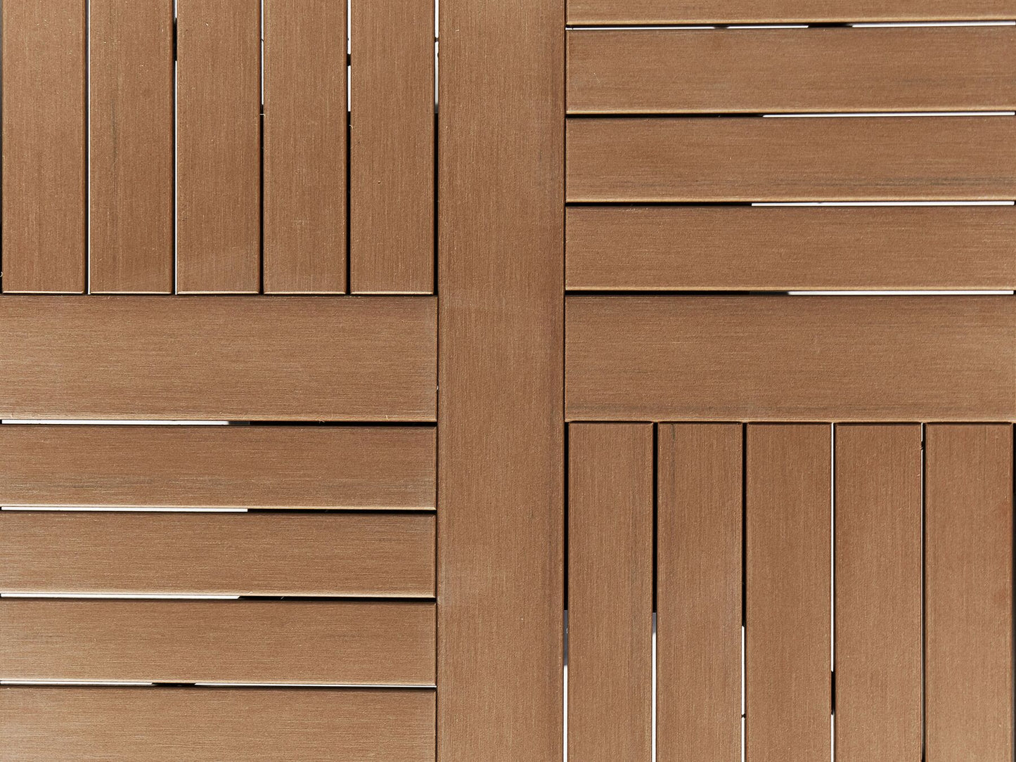 Mesa de jardín madera clara/negro 60 x 60 cm