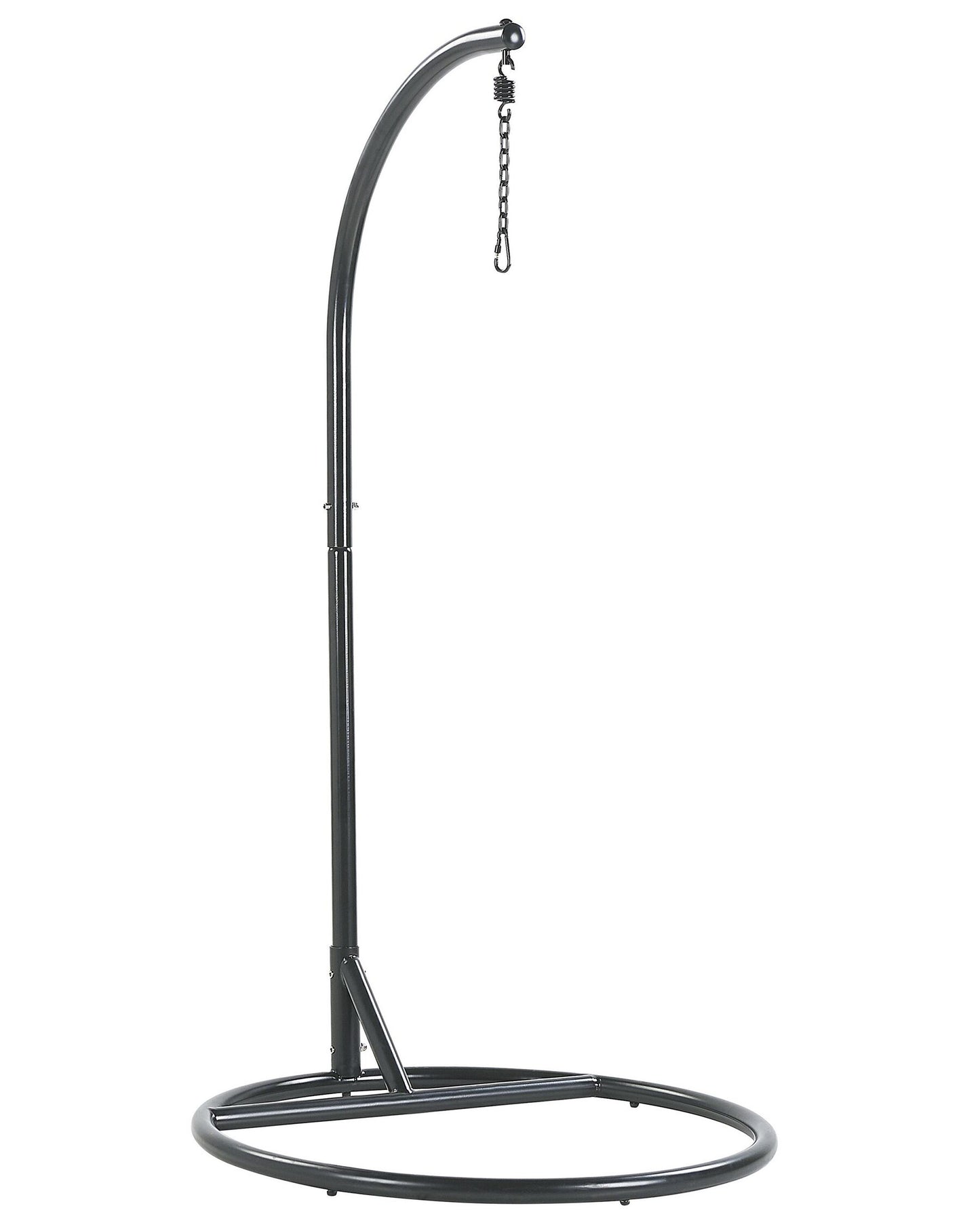 Silla colgante con soporte de ratán gris pardo/negro