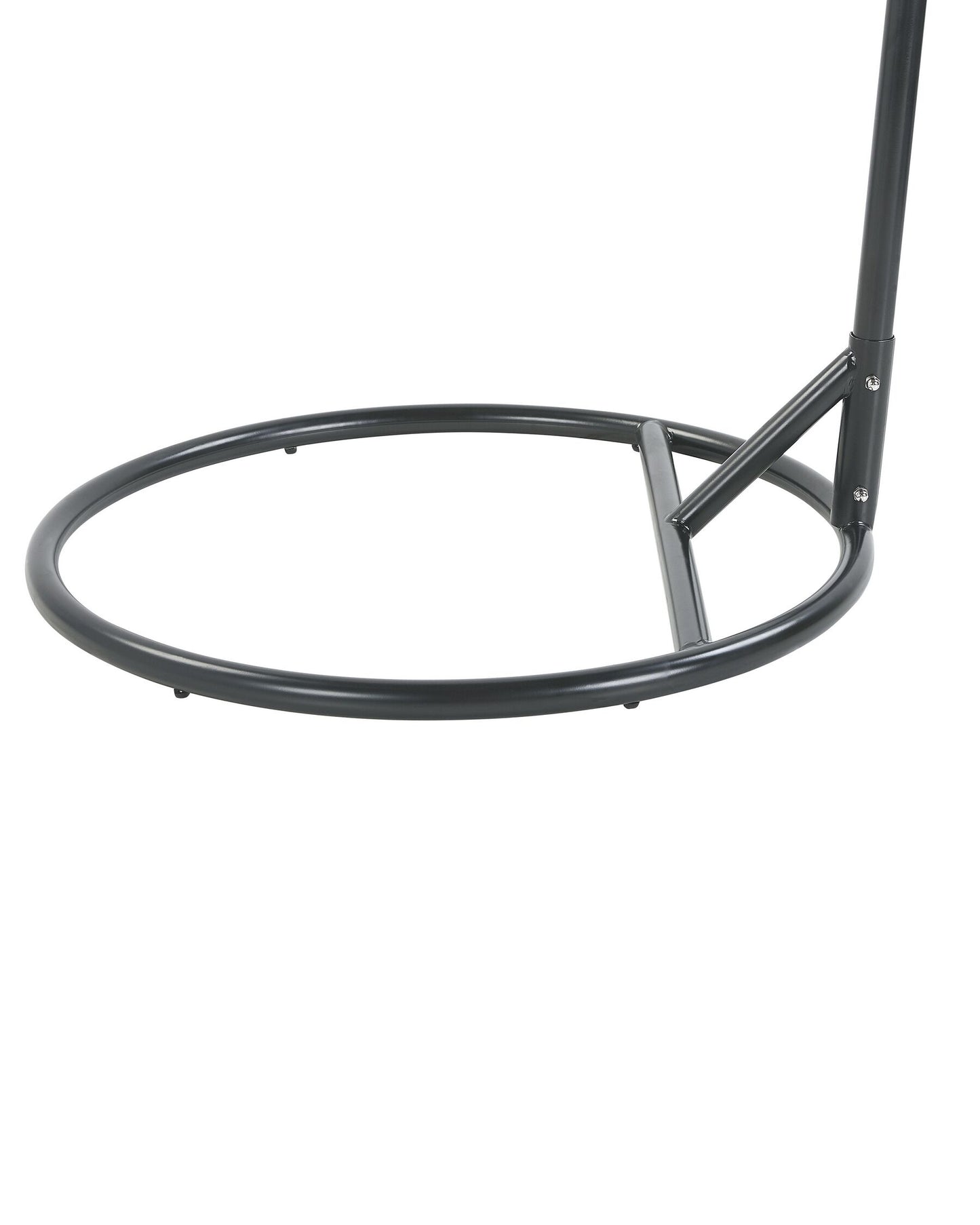 Silla colgante con soporte de ratán gris pardo/negro