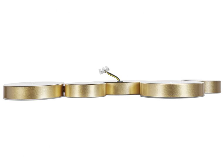 Lámpara de techo LED de metal dorado