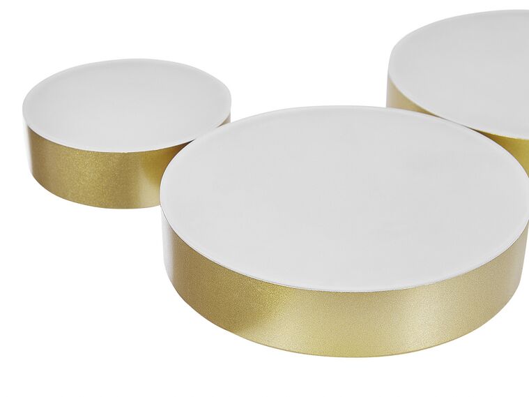 Lámpara de techo LED de metal dorado