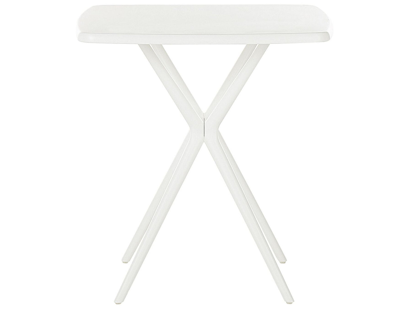 Mesa de balcón de material sintético blanco