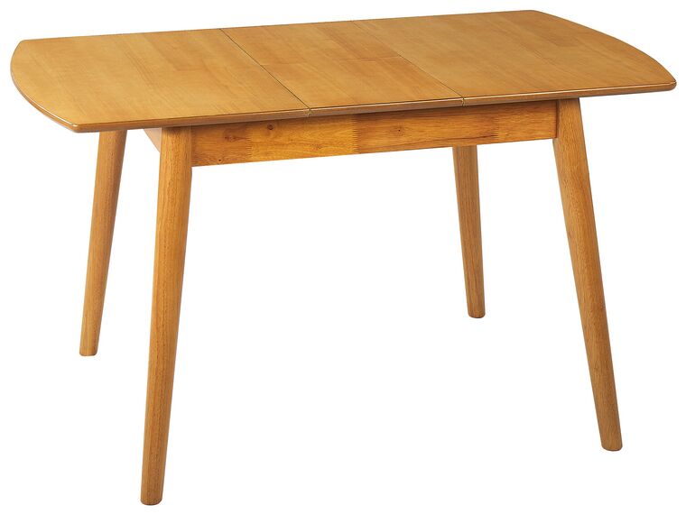 Mesa de comedor extensible madera clara 100/130 x 80 cm
