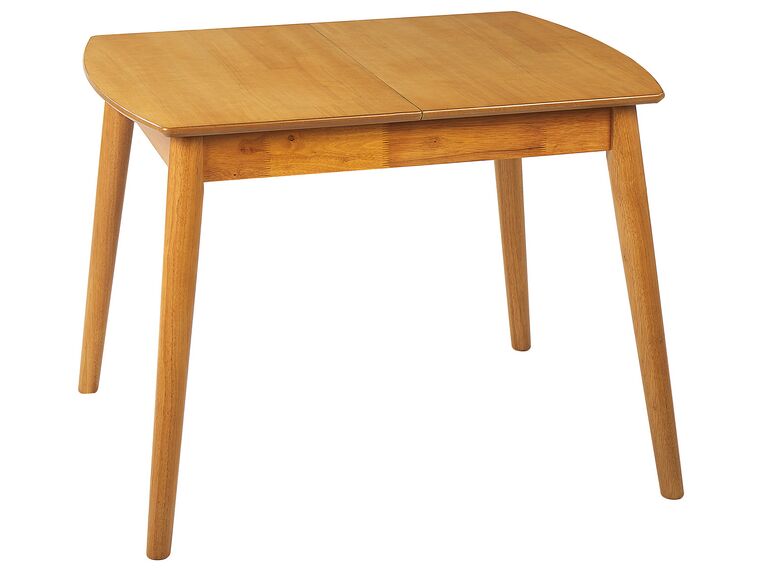 Mesa de comedor extensible madera clara 100/130 x 80 cm