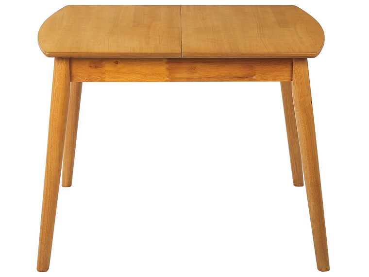 Mesa de comedor extensible madera clara 100/130 x 80 cm
