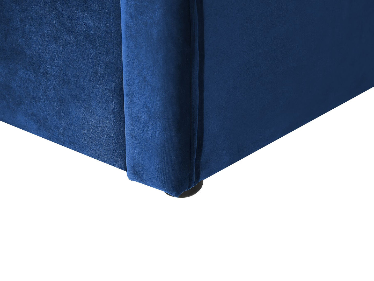 Cama nido de terciopelo azul marino 90 x 200 cm