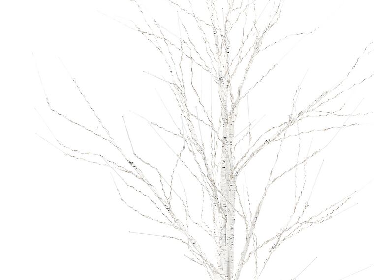 Árbol de Navidad LED de metal blanco 190 cm