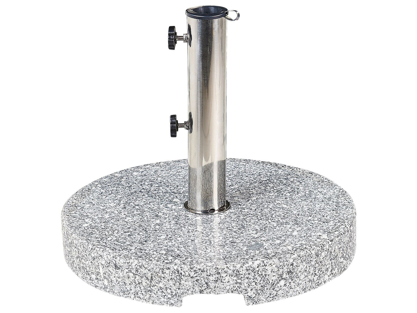 Base para sombrilla de granito gris/plateado ⌀ 45 cm