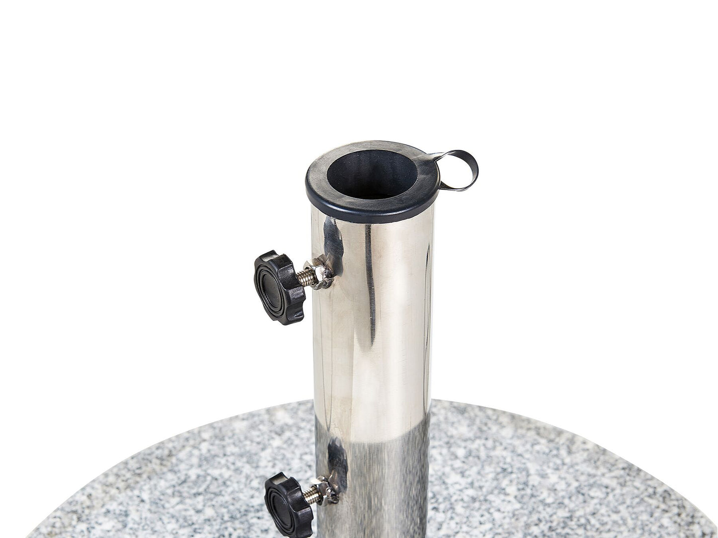 Base para sombrilla de granito gris/plateado ⌀ 45 cm