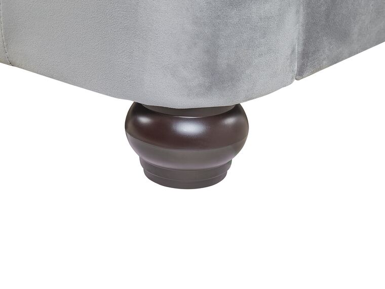 Cama de agua de terciopelo gris claro