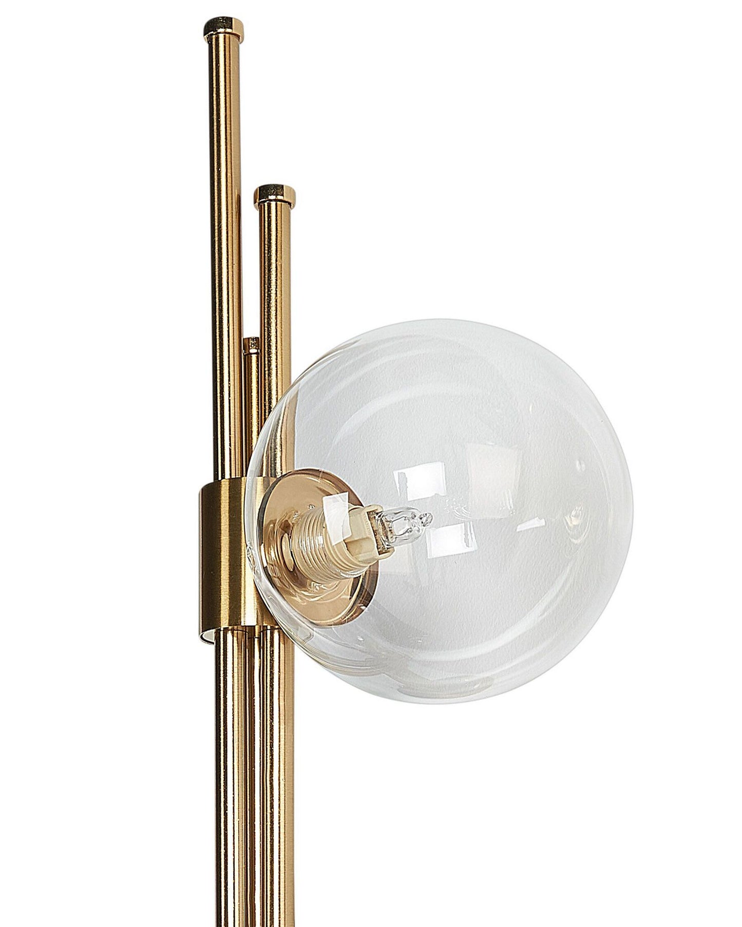 Lámpara de pared de metal dorado 75 cm