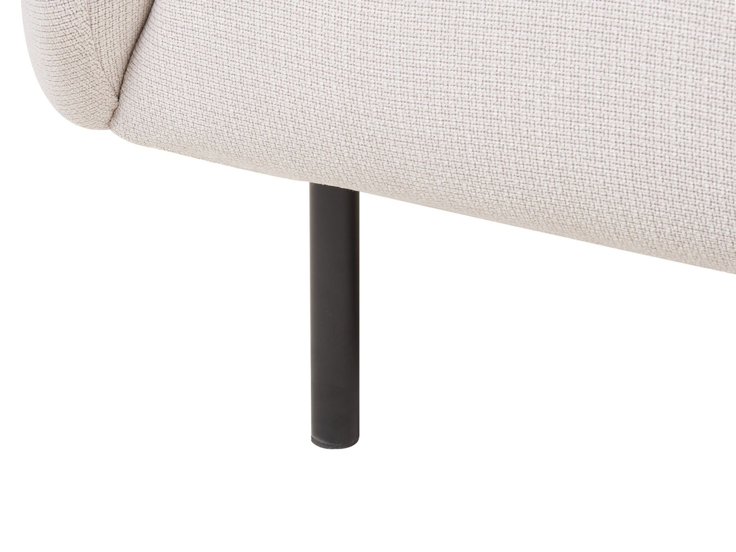 Sillón de poliéster beige/negro