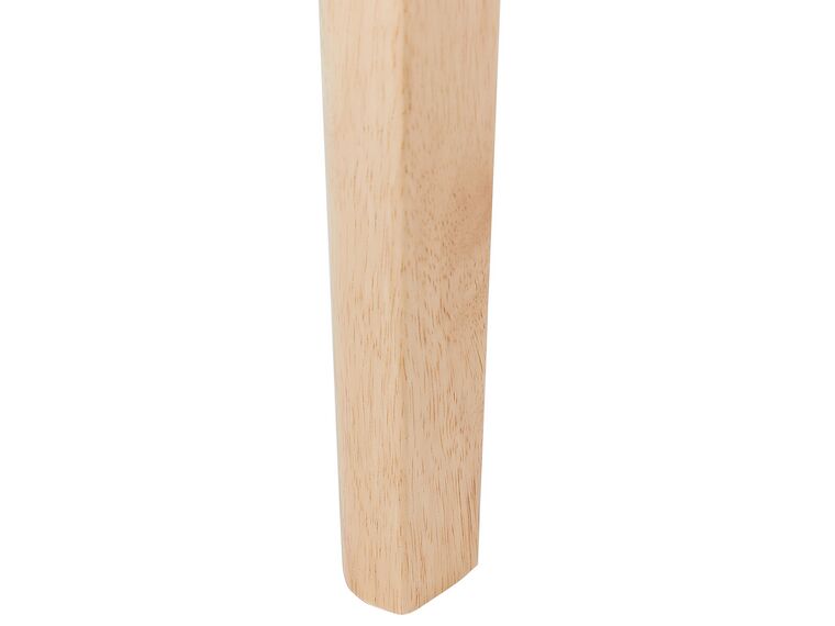 Banco de poliéster gris claro/madera clara