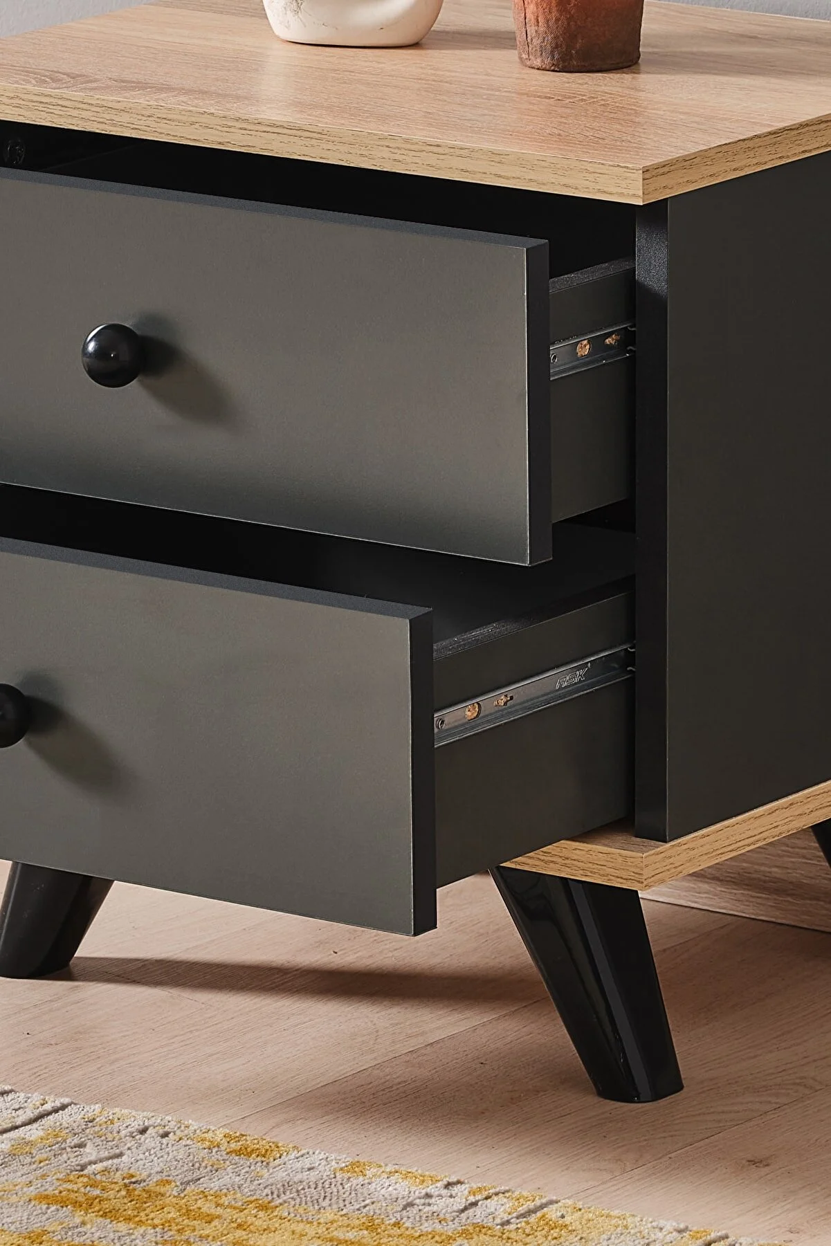 Mesita inci gris antracita