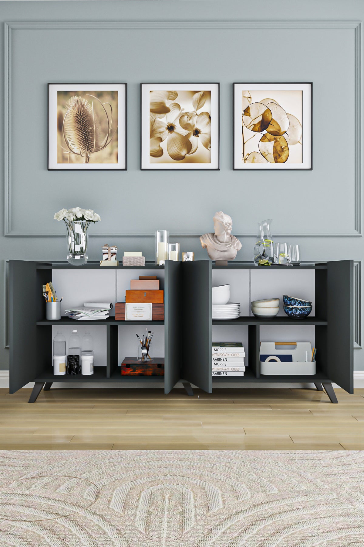 Aparador consola okazo. Antracita