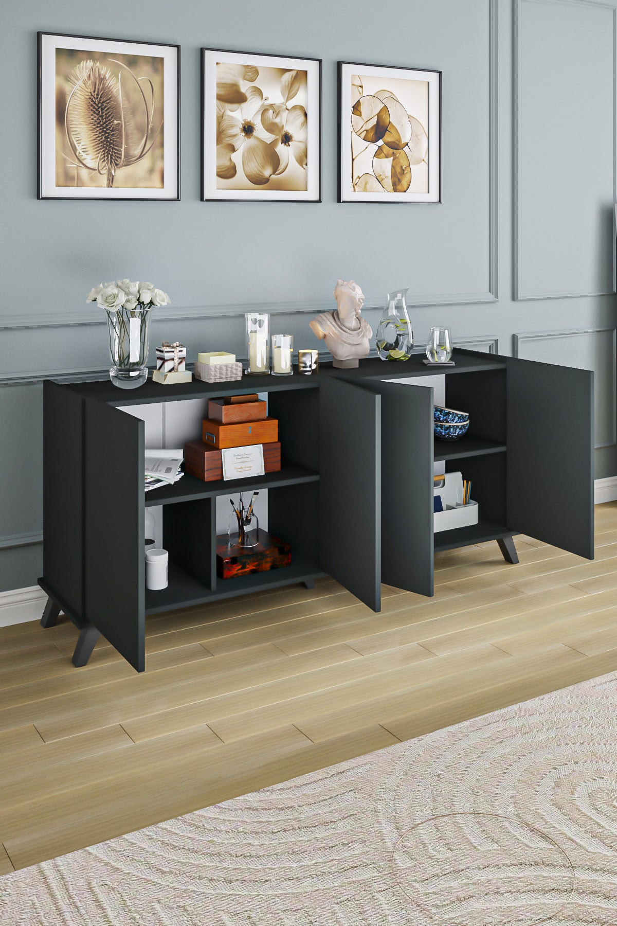 Aparador consola okazo. Antracita