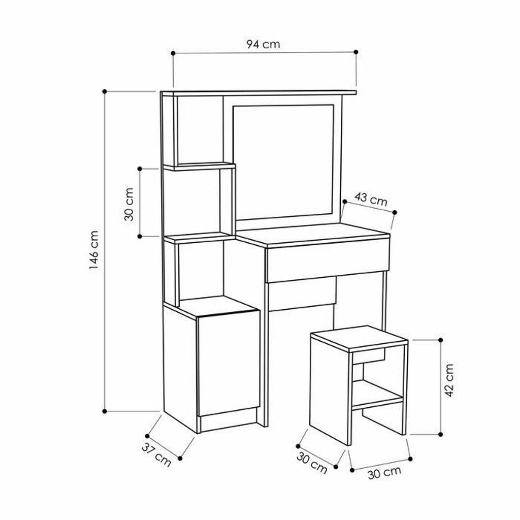 Tocador perfecto okazo blanco