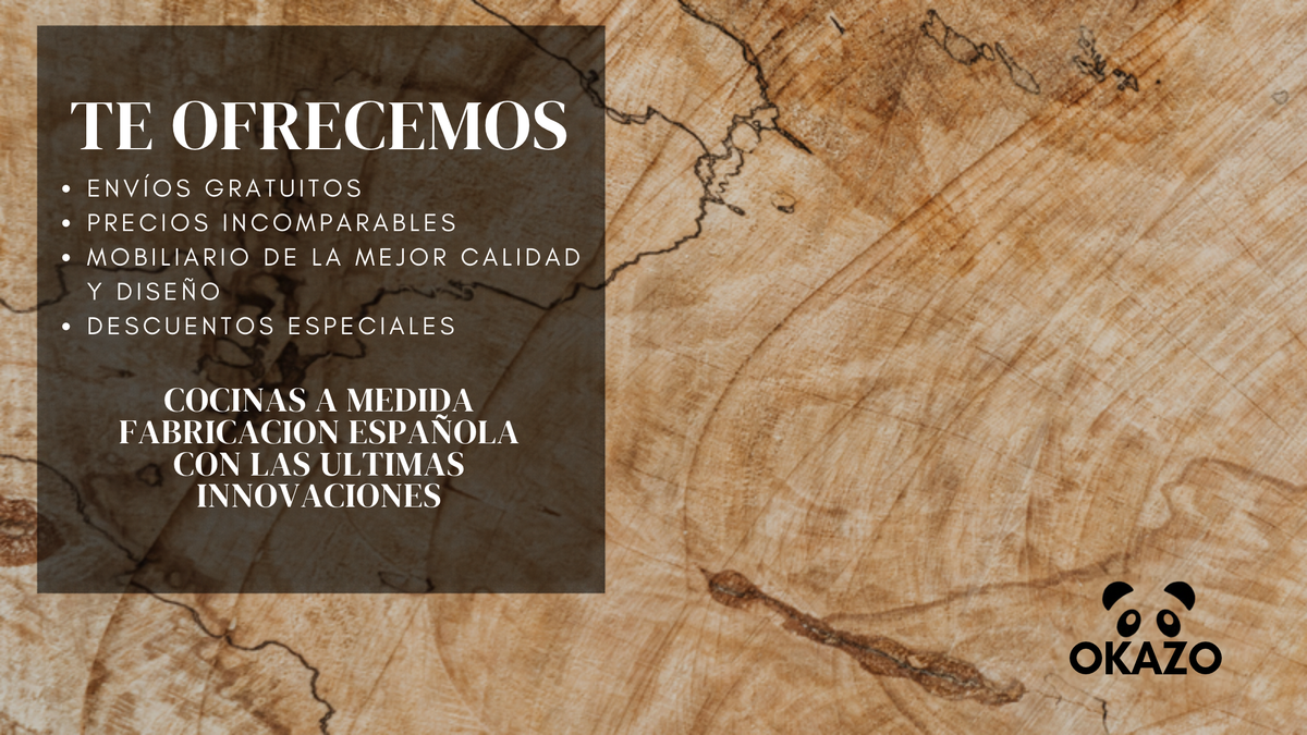 Te ofrecemos: envíos gratuitos, precios incomparables, mobiliario de la mejor calidad y diseño, descuentos especiales. Cocinas a medida.