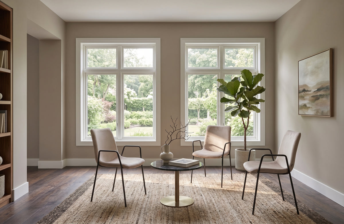 Conjunto de 2 sillas de comedor de terciopelo gris Pardo/negro