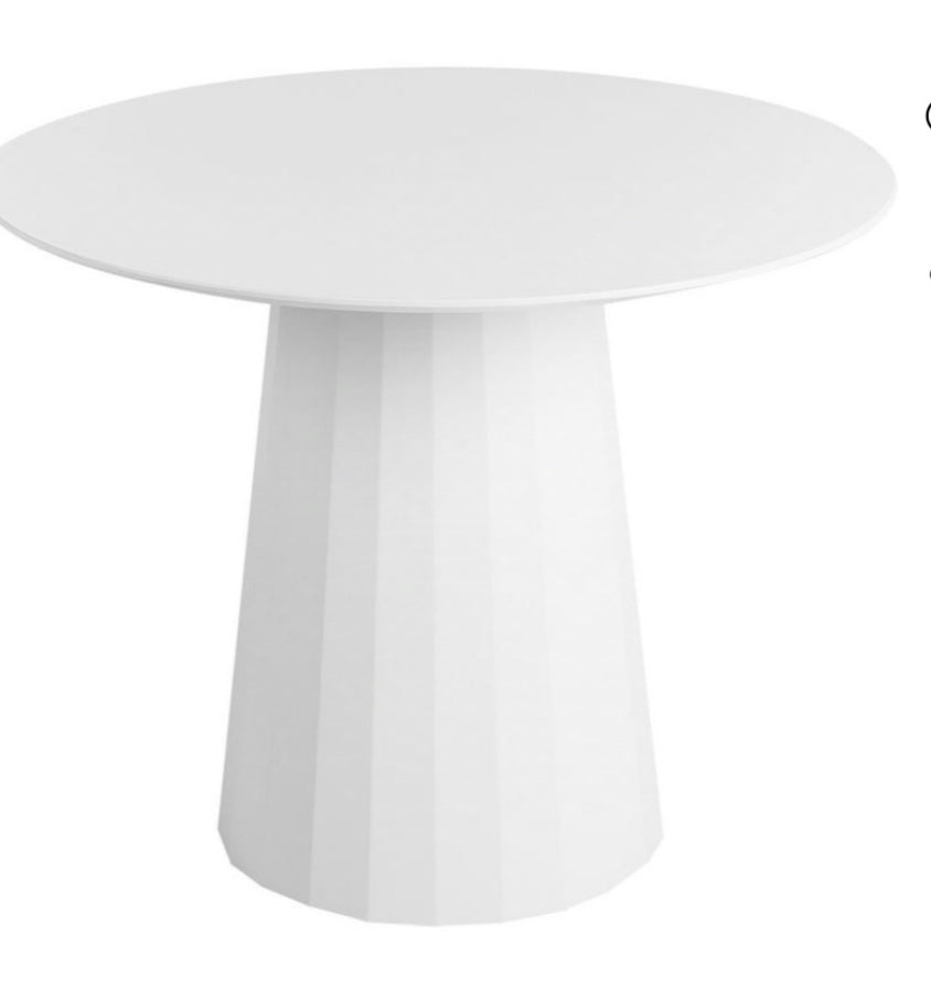 Mesa de comedor blanca 100cm