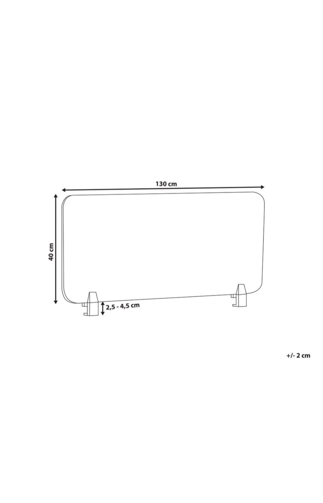 Panel separador azul 130/40