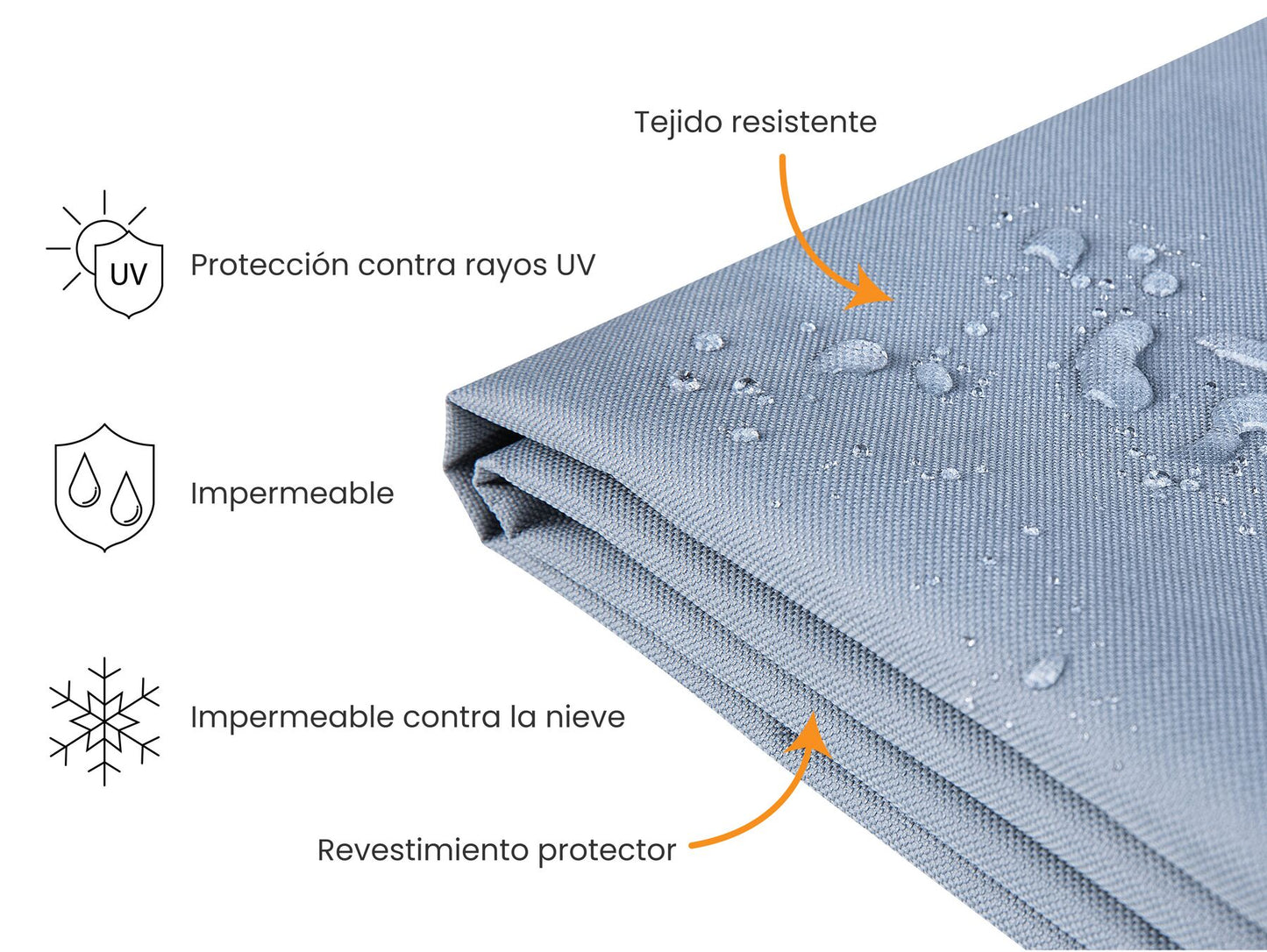 Cubierta impermeable para conjunto 275 x 230 x 70 cm