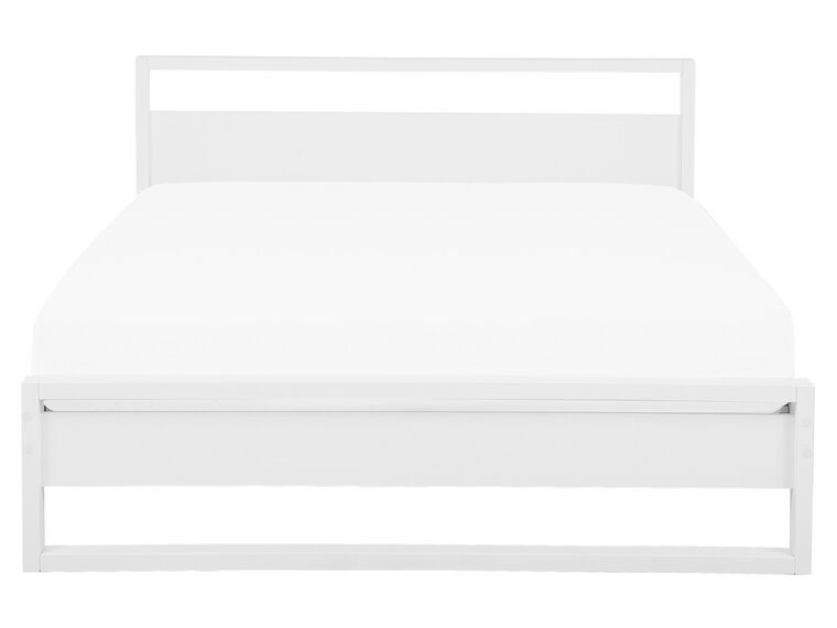Cama con somier de madera pino blanca 180/200
